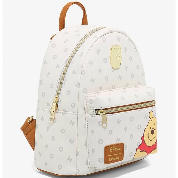 Loungefly Disney Winnie The Pooh Mini Backpack Letters Pattern Bag